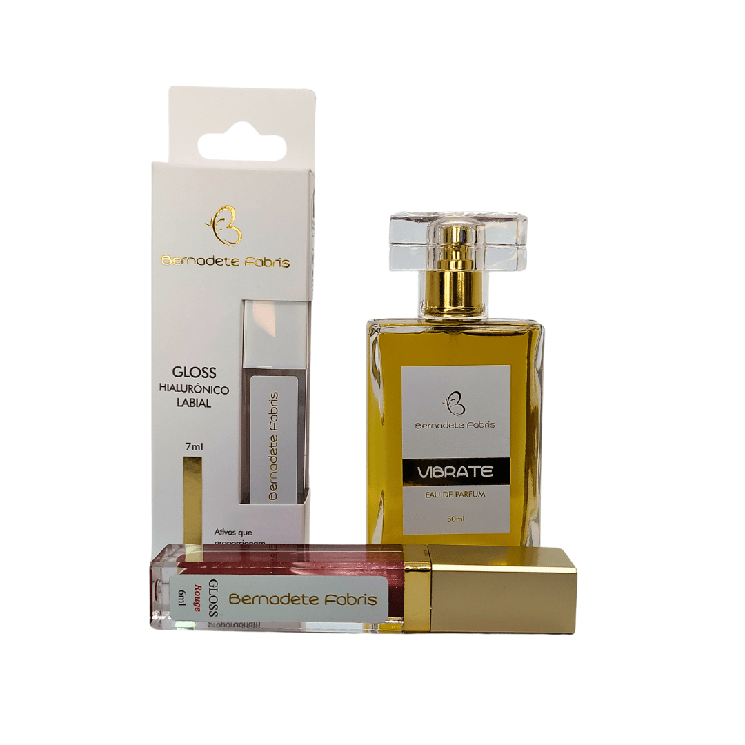 Kit Gloss Bernadete Fabris + Gloss Rouge +Perfume Vibrate | Bernadete Fabris