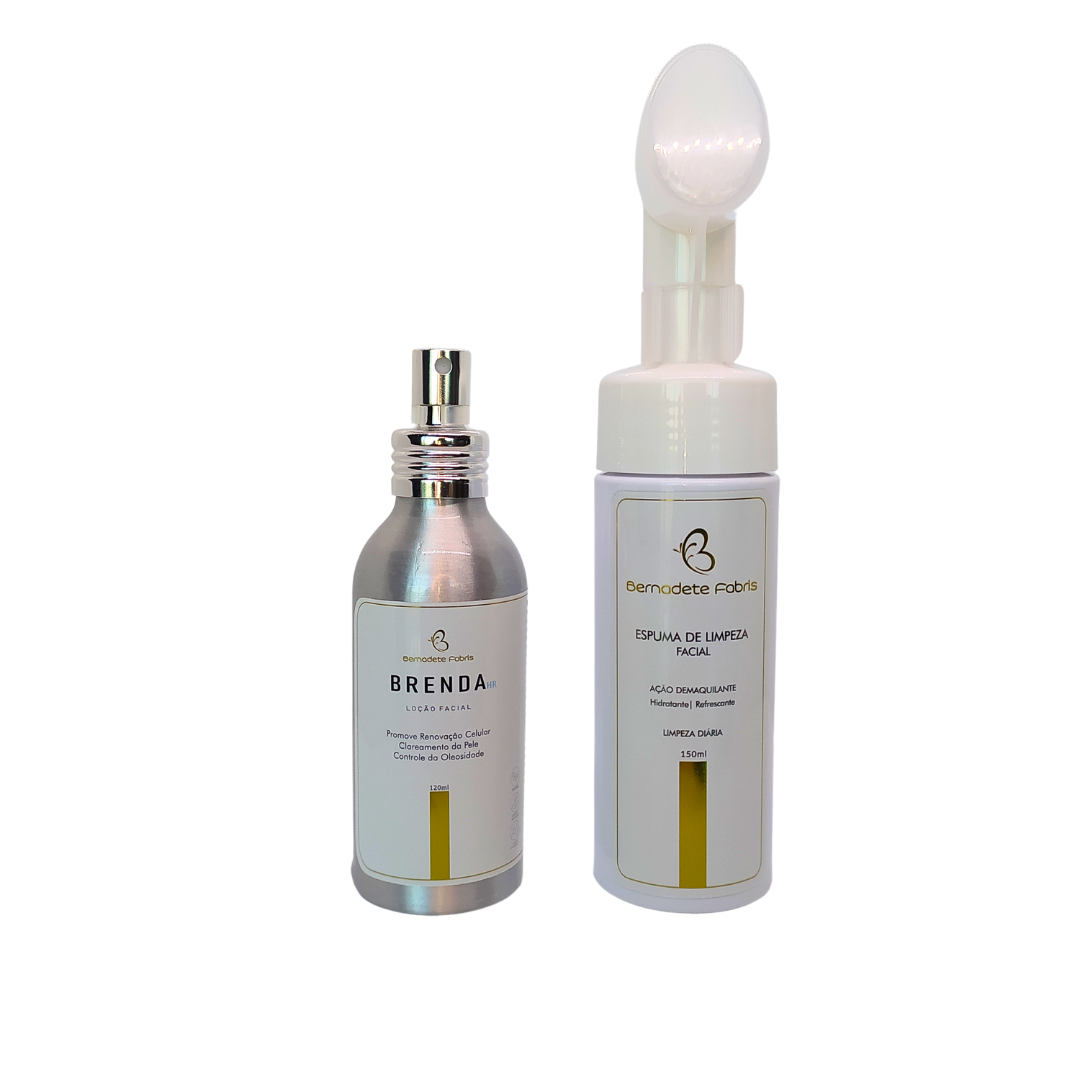 Kit Loção Facial Brenda + Espuma de Limpeza | Bernadete Fabris